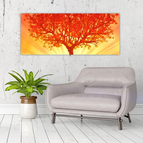 Kép - Fa a nap ragyogásában (120x50 cm)