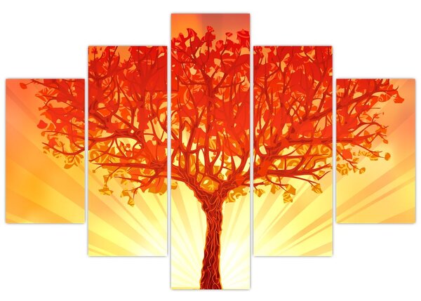 Kép - Fa a nap ragyogásában (150x105 cm)