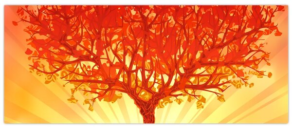 Kép - Fa a nap ragyogásában (120x50 cm)