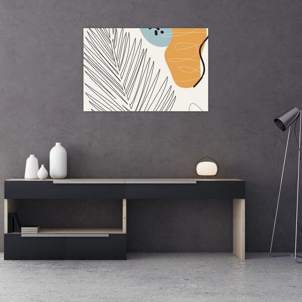 Kép - Levél illusztráció (90x60 cm)