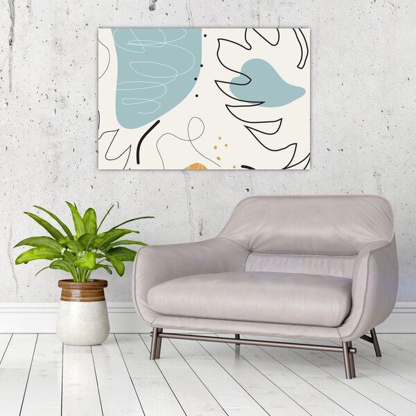 Kép - Levél illusztráció (90x60 cm)