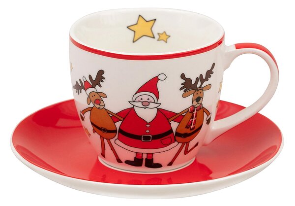 Spirit of Christmas porcelán csésze aljjal 200ml