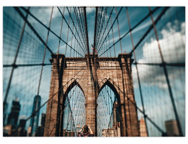 Kép - Brooklyn Bridge (70x50 cm)