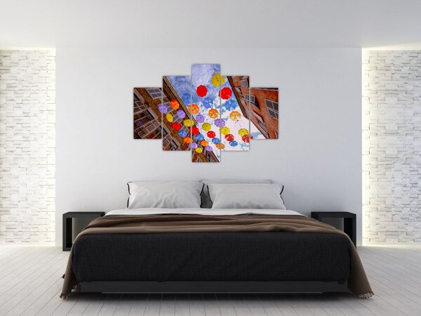 Színes esernyők képe (150x105 cm)