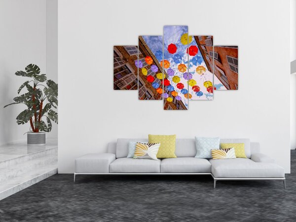 Színes esernyők képe (150x105 cm)