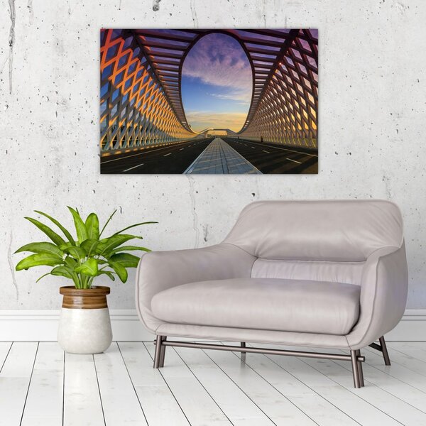 A modern hídépítészet képe (90x60 cm)