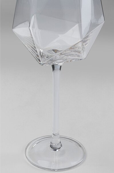 Kare Design Diamond Rim boros pohár készlet üveg átlátszó arany szegéllyel 525 ml