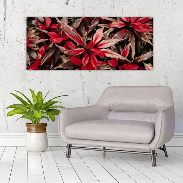 Piros szirmok képe (120x50 cm)