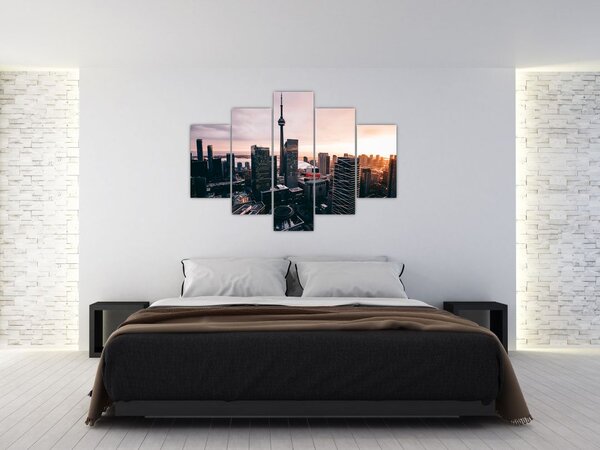 Kép - kilátás a városi központra (150x105 cm)