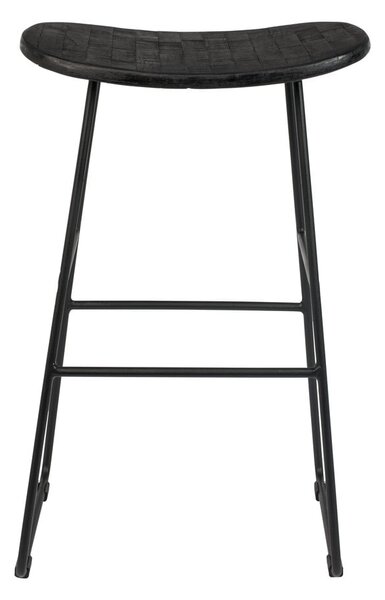 Fekete bárszék szett 2 db-os (ülésmagasság 62 cm) Tangle – White Label