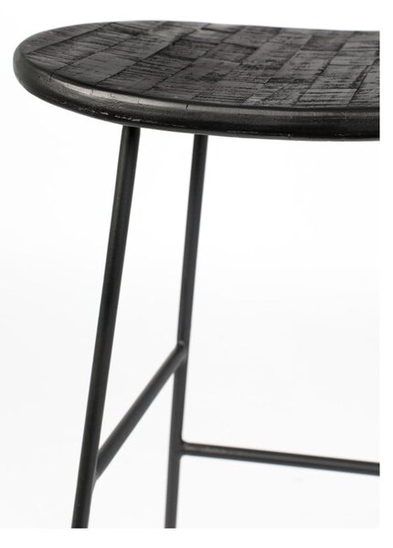 Fekete bárszék szett 2 db-os (ülésmagasság 62 cm) Tangle – White Label