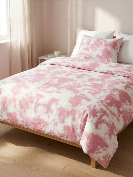 Sinsay - Ágyneműhuzat szett tie-dye hatással - rózsaszín