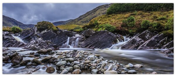 Folyó víz képe (120x50 cm)
