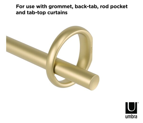 Acél bővíthető függönykarnis 107 - 305 cm Ringlet – Umbra