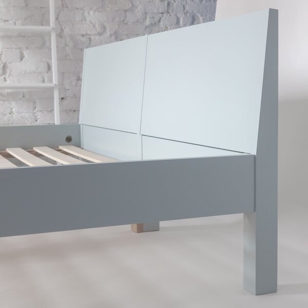 Fehér bükkfa franciaágy ágyráccsal 160x200 cm Dabi – Ragaba