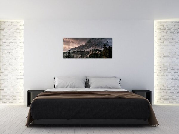 Sziklás hegyek képe (120x50 cm)