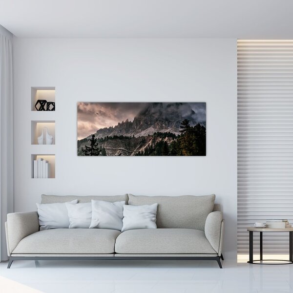 Sziklás hegyek képe (120x50 cm)