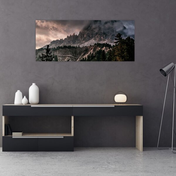 Sziklás hegyek képe (120x50 cm)