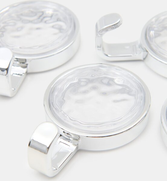 Sinsay - Öntapadós fürdőszobai akasztókészlet 4 pack - clear