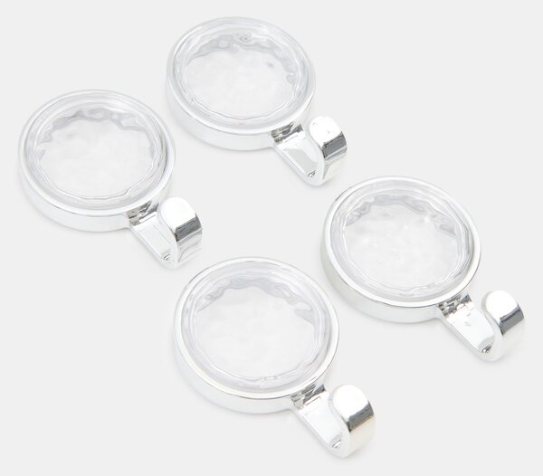 Sinsay - Öntapadós fürdőszobai akasztókészlet 4 pack - clear