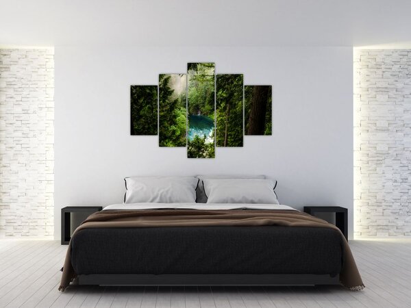 Kép - kilátás a fák között (150x105 cm)
