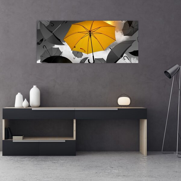 Egy sárga esernyő képe (120x50 cm)