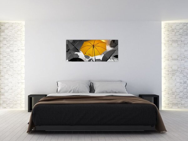 Egy sárga esernyő képe (120x50 cm)
