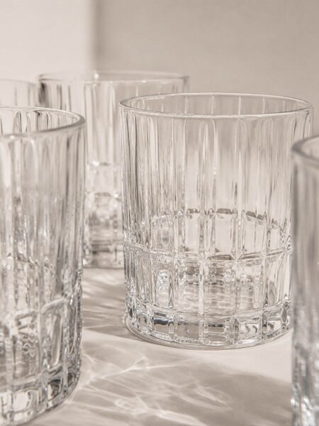 Sinsay - Poharak dombornyomott mintával 4 pack - clear