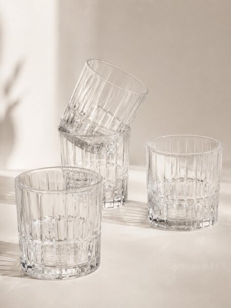 Sinsay - Poharak dombornyomott mintával 4 pack - clear