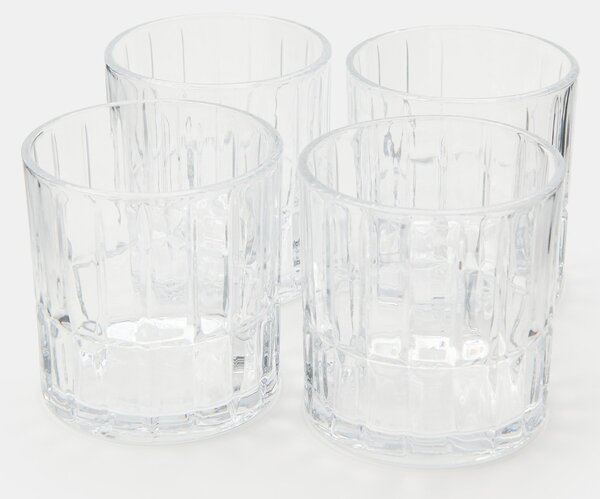 Sinsay - Poharak dombornyomott mintával 4 pack - clear