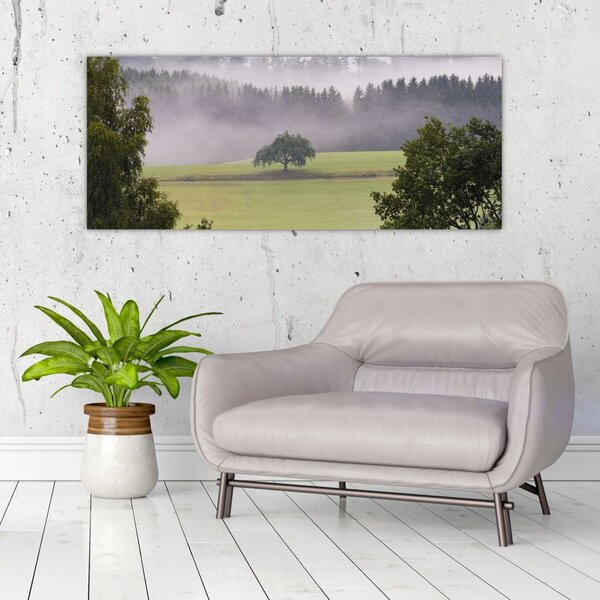 Egy kép a rétről egy fával (120x50 cm)
