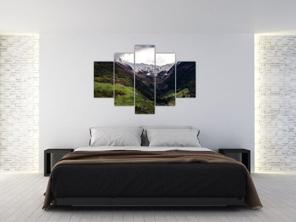 Kép - Völgy a hegyek alatt (150x105 cm)