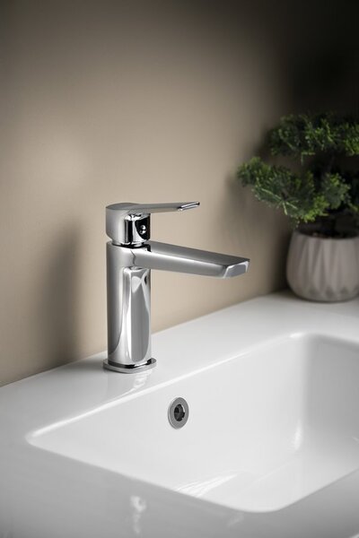 Aqualine Aqualine, FLERY zuhanyoszlop karos keverőcsappal, forgókarral, króm, FY690