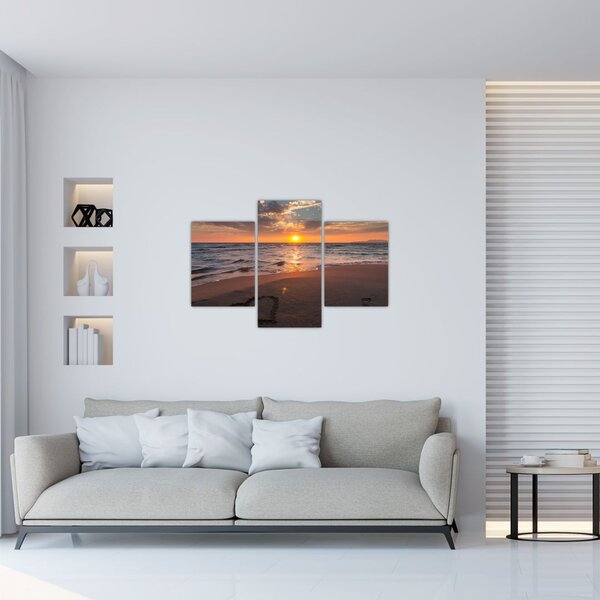 Egy szív képe a homokban (90x60 cm)