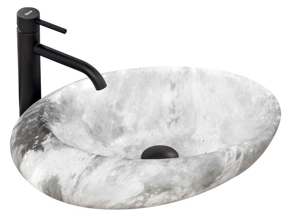 Rea Roxy C mosdó, 49 x 31 cm, szürke, REA-U6651