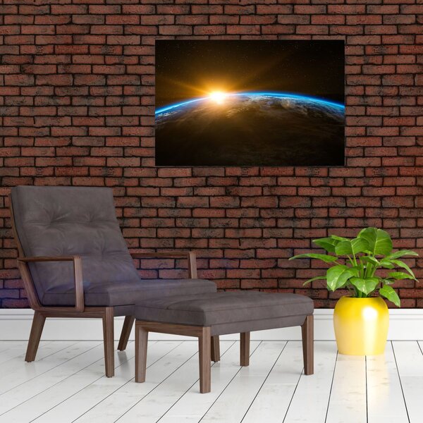 A Föld bolygó képe az űrből (90x60 cm)