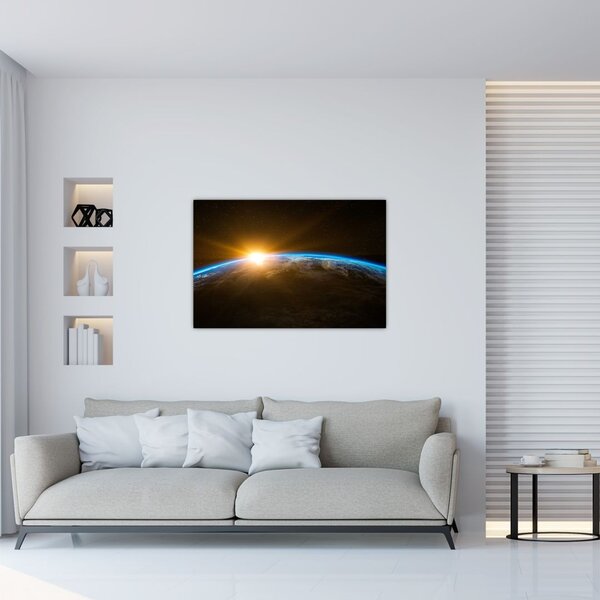 A Föld bolygó képe az űrből (90x60 cm)