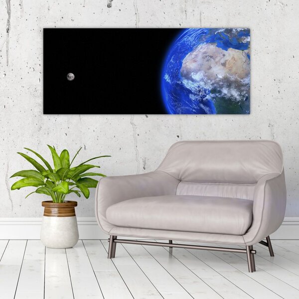 A Hold és a Föld képe (120x50 cm)