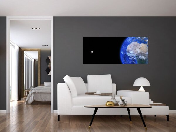 A Hold és a Föld képe (120x50 cm)