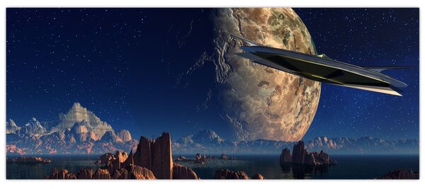 Kép - idegenek érkezése (120x50 cm)