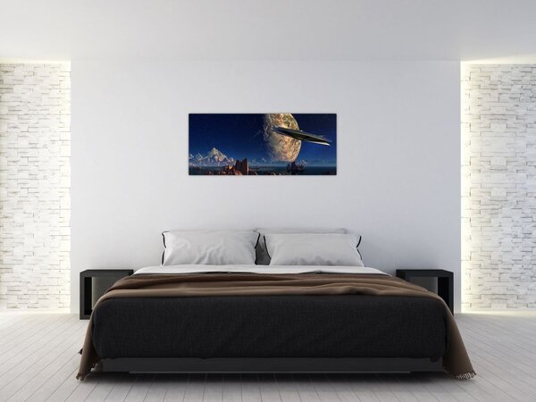 Kép - idegenek érkezése (120x50 cm)