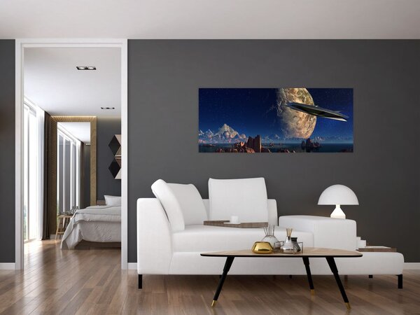 Kép - idegenek érkezése (120x50 cm)
