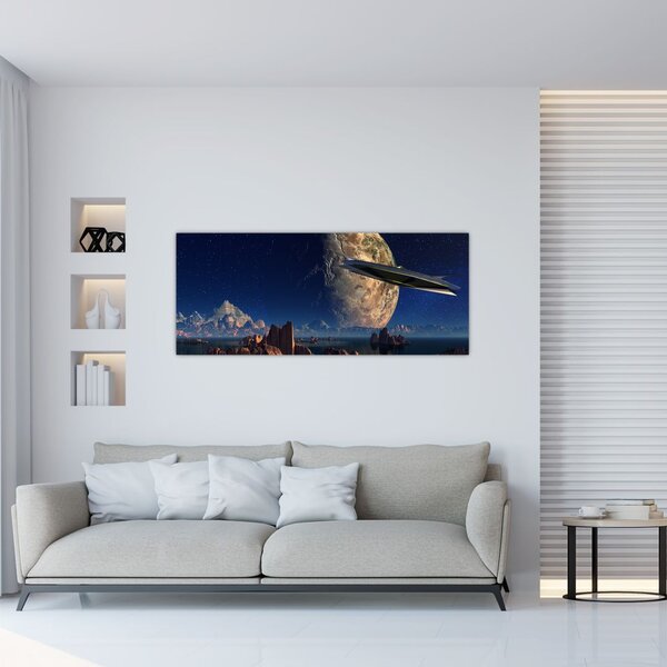 Kép - idegenek érkezése (120x50 cm)