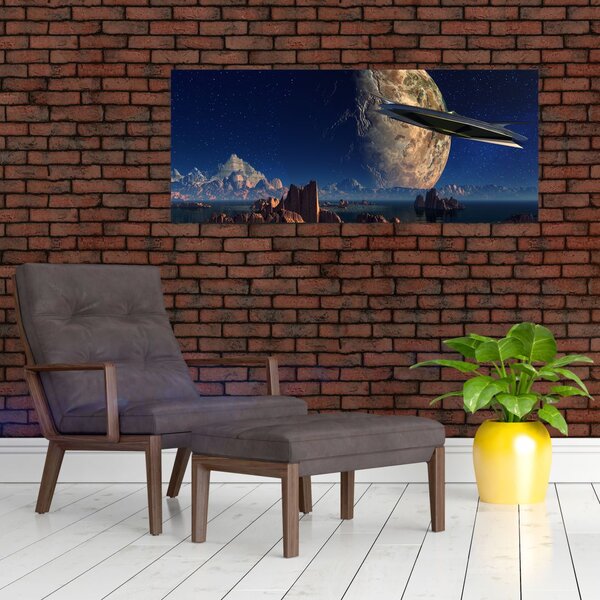 Kép - idegenek érkezése (120x50 cm)
