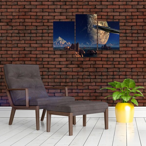 Kép - idegenek érkezése (90x60 cm)