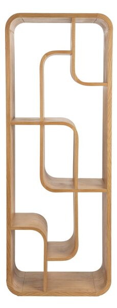 Natúr színű tölgyfa könyvespolc 60x160x35 cm Seven – Zuiver