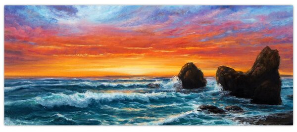 Kép - naplemente (120x50 cm)