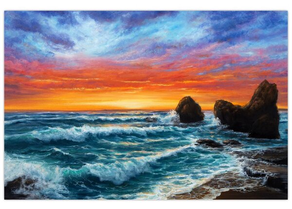 Kép - naplemente (90x60 cm)