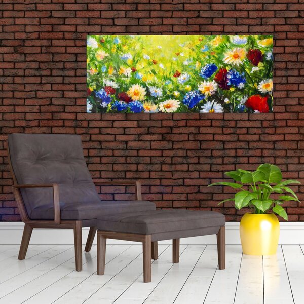 Vadvirágok képe (120x50 cm)
