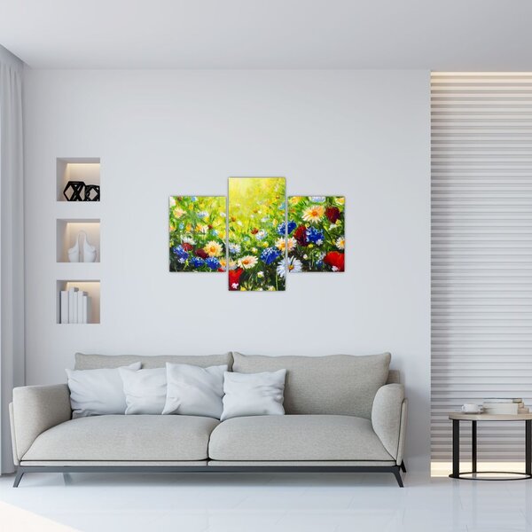 Vadvirágok képe (90x60 cm)